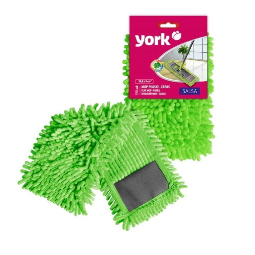 Náplň do plochého mopu SALSA York z mikrovlákna, MIX farieb - 1 kus