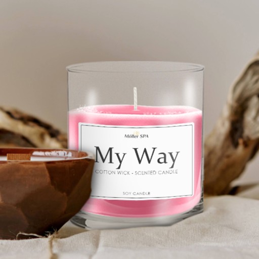 Möller SPA MY WAY SÓJOVÁ PRÍRODNÁ SVIEČKA PARFÉMOVÁ VONNÁ SVIEČKA