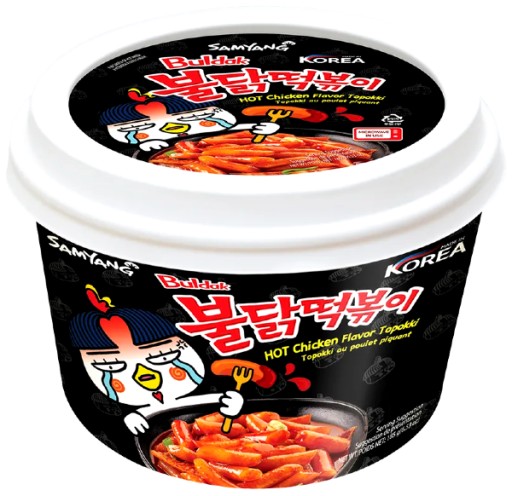 Topokki ohnivé pikantné kuracie Buldak 185g Samyang