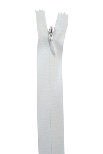 Vnútorný tkaný zips C3 60 cm Biely