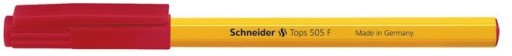 ČERVENÉ tradičné olejové guľôčkové pero SCHNEIDER TOPS 505F