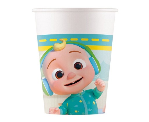 Papierové poháre Cocomelon k narodeninám detí