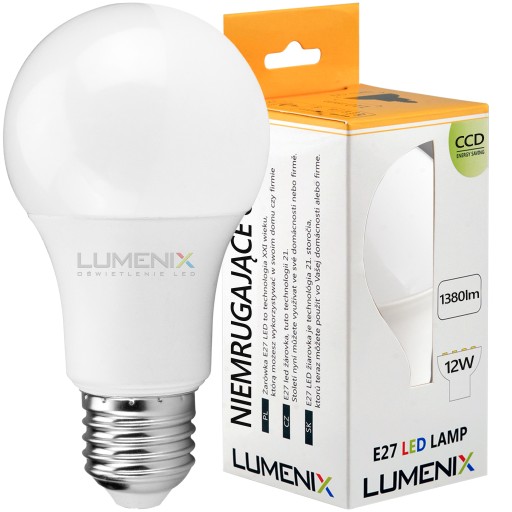 2x E27 LED žiarovka 1380lm 12W CCD HEAT