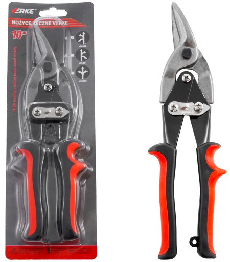 RUČNÉ nožnice na strihanie plechu 10'' ĽAVÉ 250 mm