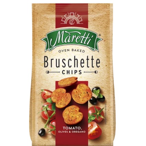 Bruschette chlebové krúžky Paradajka s olivami, 70g