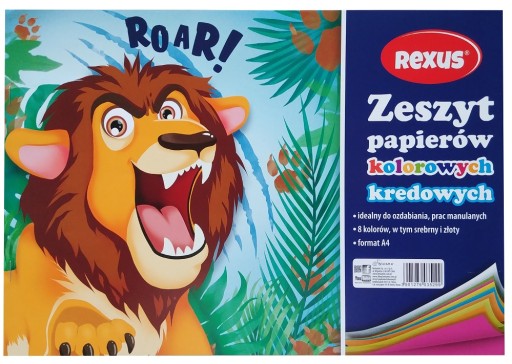 Papierový výrez A4, veľký, 8-farebný, Beniamin
