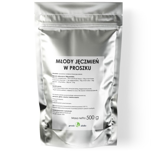 MLADÝ JAČMEŇ prírodný poľský prášok 500g