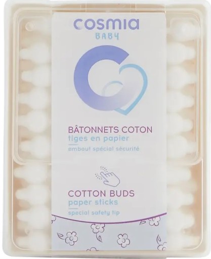 COSMIA BABY Vatové tyčinky pre deti 60 ks.