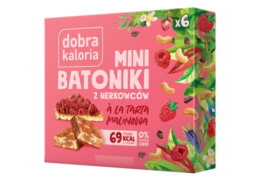 Malinový mini bar DOBRÉ KALÓRIE 6x BEZ CUKRU
