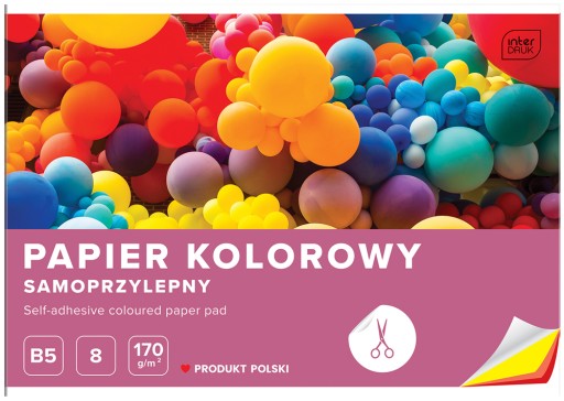 FAREBNÝ SAMOLEPIACI PAPIER B5 8 FAREB 170g