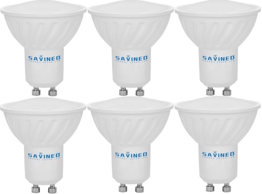 GU10 LED žiarovka 8W 720lm=60W Teplé svetlo 3000K 120° CCD CRI>80 Savin