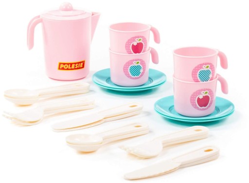 Polesie TEA SET taniere šálky príbory