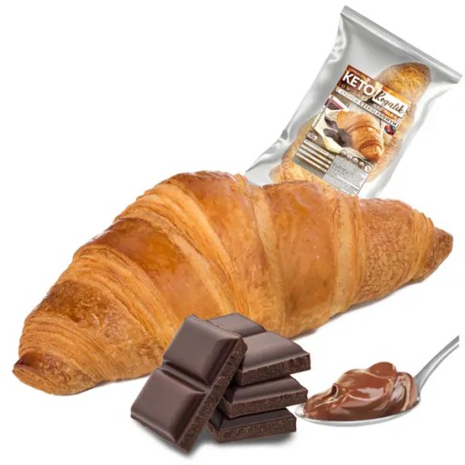 KETO CROISSANT CROSSANT bez cukru, sacharidov, mini - čokoládový krém
