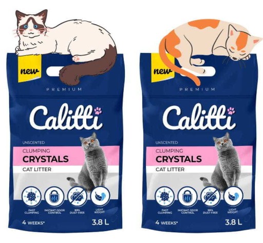 Silikón Calitti Clumping Crystals 3,8 l