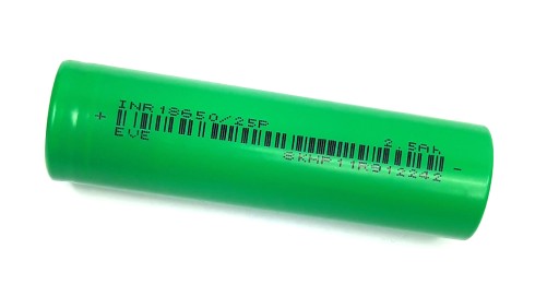 Batéria Cell Eve INR18650 25P 2500mAh 20A 1 ks.