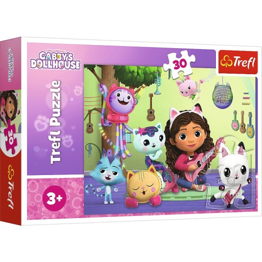 PUZZLE 30 GABI'S MAČIČKA GABI A JEJ ROZTOMNÝ DOMČEK