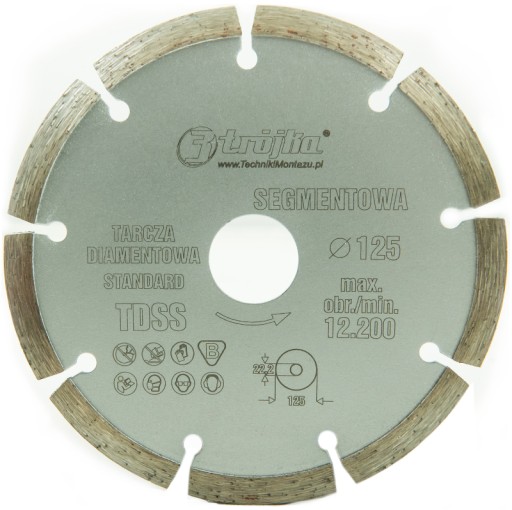 DIAMANTOVÝ DISK na betón, klinker, 115 mm