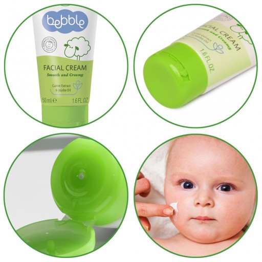 BEBBLE OCHRANNÝ KRÉM NA TVÁR pre detskú hodvábnu pokožku vitamín C 50ml 0+