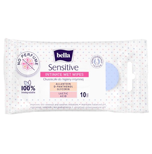 Bella Vlhčené obrúsky na intímnu hygienu 10s
