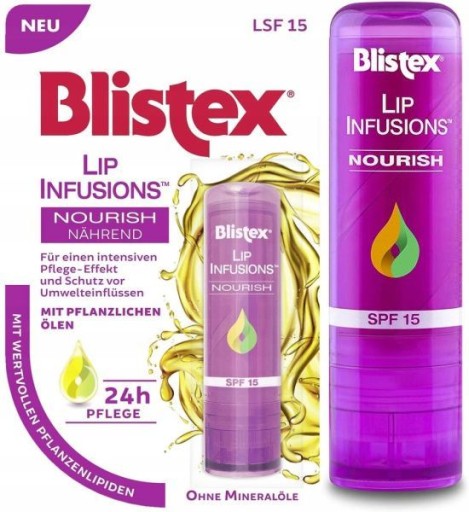 Vyživujúci balzam na pery Blistex Lip Infusions 24h