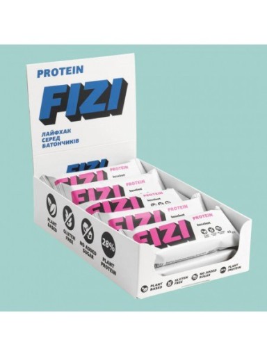 FIZI Proteínová tyčinka lieskový orech 45g