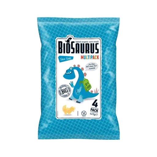BIOSAURUS Kukuričné chrumky Dinosaury so soľou