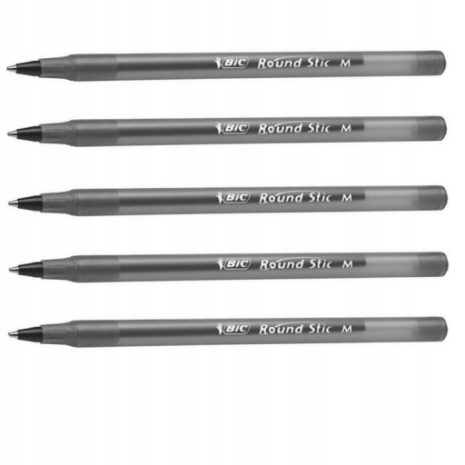 Guľôčkové pero s uzáverom BLACK BIC ROUND STIC 1,0 sada x 10 kusov