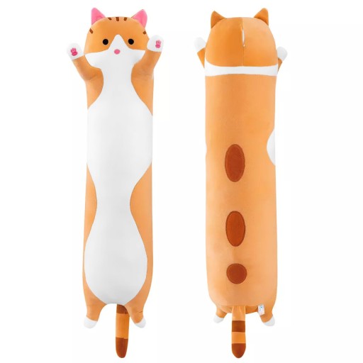 PLYŠOVÝ VANKÚŠ MASKOT DLHÝ MAČKA LUCEK 50cm