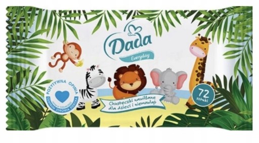 DADA EVERYDAY vlhčené obrúsky 1 x 72 ks.