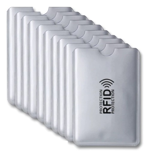 10 x RFID puzdro proti krádeži na tokenové karty