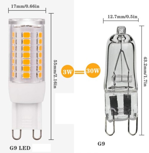 G9 LED žiarovka 3W 270lm Ecolight Warm Color
