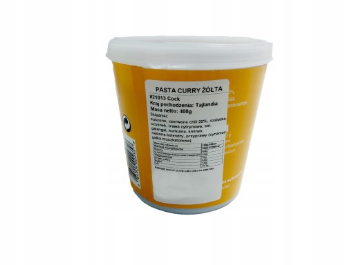 ŽLTÁ KARI PASTA 400g KOHÚT ZNAČKY THAJSKO