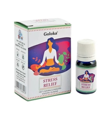 100% čistý esenciálny olej pre aromaterapiu s dávkovačom - Stress Relief