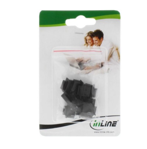 InLine kryt pre HDMI port čierny 10 ks.