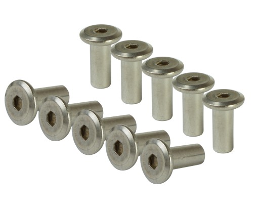 Spojovacia matica, typ Ericson, nehrdzavejúca oceľ, plochá hlava M5 x 12 mm