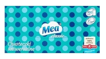 Papierové vreckovky V KRABIČKE Mea classic 100 ks