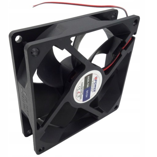 Priemyselný ventilátor 92x92x25mm 12V ventilátor s guľôčkovým ložiskom