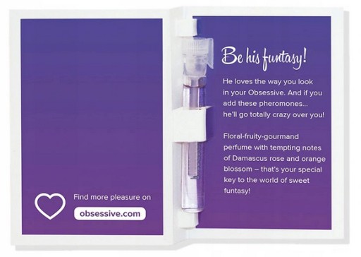 5 X OBSESSIVE PARFUME DÁMSKY PARFUM S FEROMÓNMI ZÁBAVNÁ VZORKA 1ML