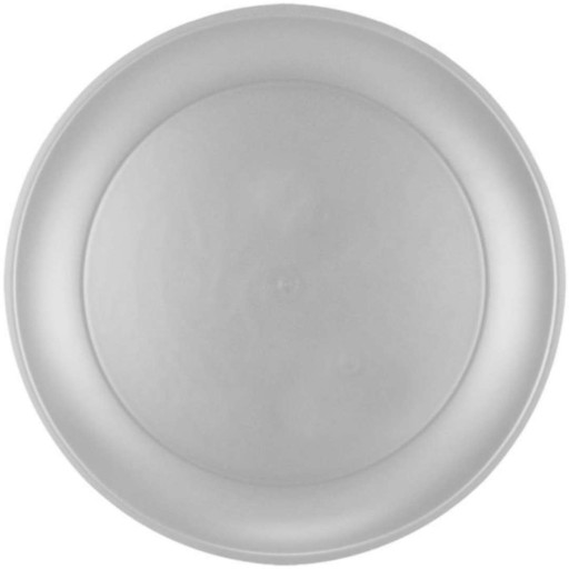 STRIEBORNÝ spoločenský tanier OPÄTOVNE POUŽITEĽNÝ, plastový, 21 cm, 1 ks