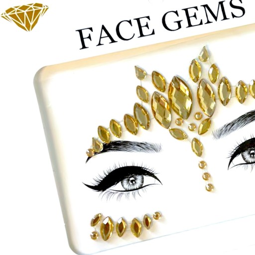 CRYSTALS FACE samolepky kamienky DIAMANTY