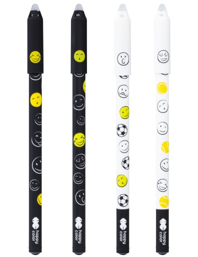 Zmazateľné, zmazateľné pero 0,5 mm modré Fun Emoji Smileys mix 1 ks