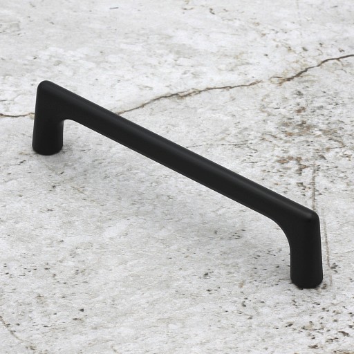 MODERNÁ ČIERNA ÚCHYTKA NA KUCHYNSKÚ SKRIŇOVÚ ZÁSUVKA ÚCHYTKA 128MM
