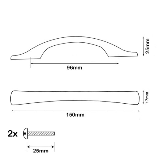 ÚCHYTKA NA NÁBYTOK ÚCHYTKA PRE NÁBYTOK SKRINÍKY ZÁSUVKY ŠATNÍK ČIERNA 96mm ÚCHYTKA