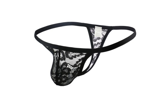 PÁNSKE SEXY ČIERNA ČIPKA MYŠLIENKA
