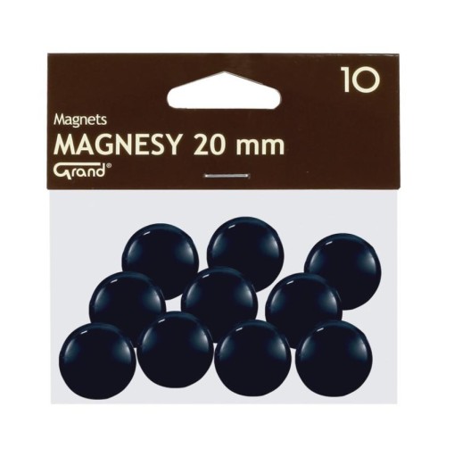 Magnety 20mm čierne (10 ks) 130-1687 GRAND