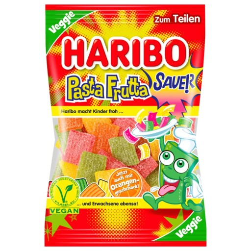 Cestoviny Frutta Haribo želé fazuľky KYSLO 160 g S DE