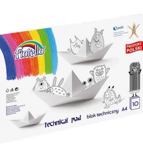 TECHNICKÝ BLOK GRAND FIORELLO 10 LIST A4 BIELY
