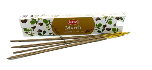 Dlhé prírodné vonné tyčinky MYRRH MIRRA 15g HEM