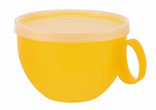 JUMBO XXL hrnček s rúčkou NA KÁvu, ČAJ, POLIEVKY S viečkom 550ML MIX FARBA
