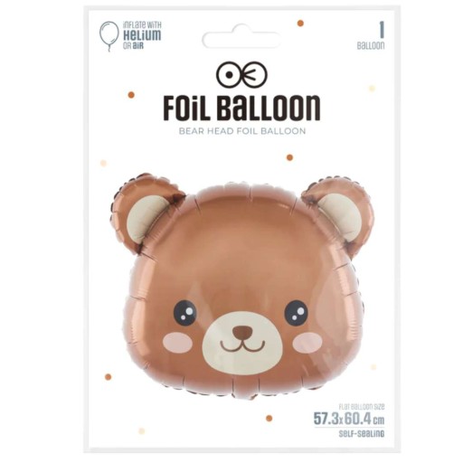 Fóliový BALÓN, plyšový MEDVEĎ, rozprávkový medveď, medvedík, medvedík s héliom